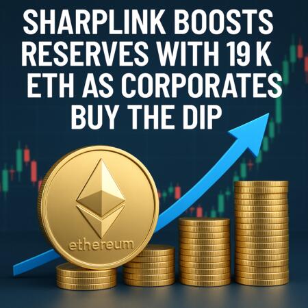 SharpLink Boosts Reserves with 19K ETH as Corporates Buy the Dip Sharplink Boosts Reserves With 19k Eth As Corporates Buy The Dip