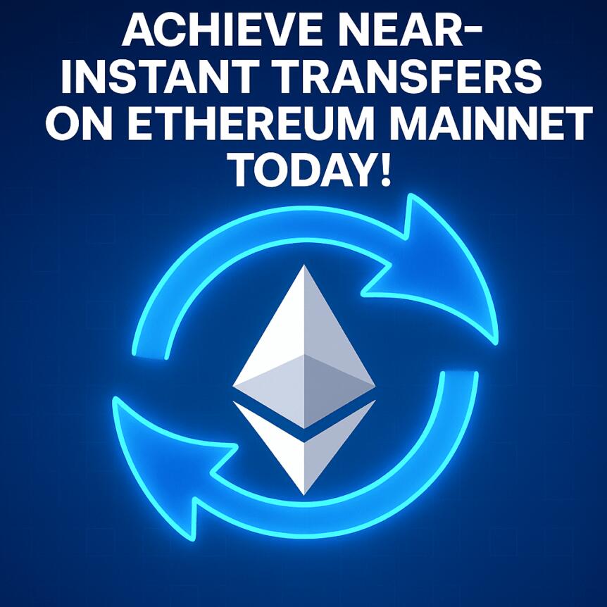 حقق التحويلات شبه الفورية على الشبكة الرئيسية للإيثريوم اليوم!