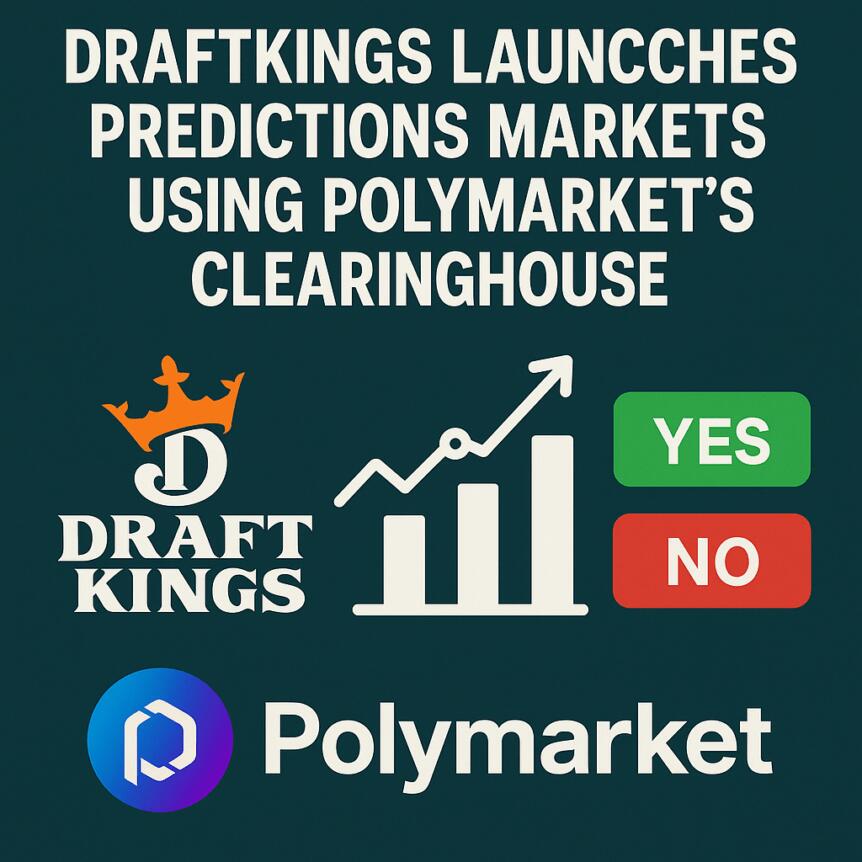 Draftkings 使用 Polymarket 的清算所推出預測市場