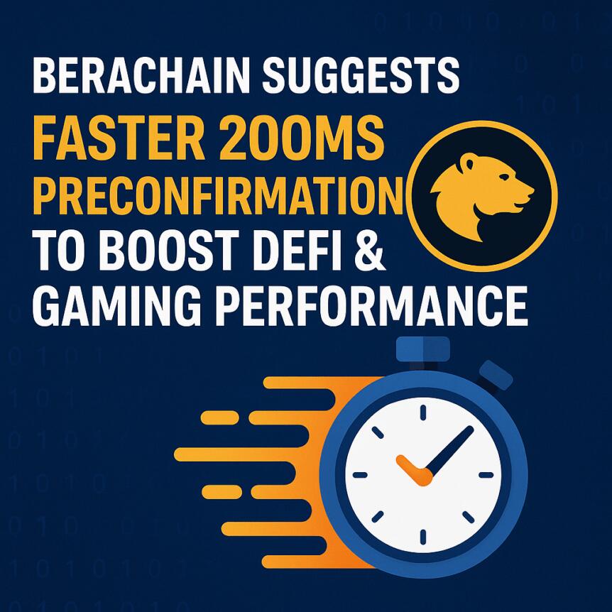 Berachain Suggests Faster 200ms Preconfirmations to Boost DeFi & Gaming Performance Berachain Suggests Faster 200ms Preconfirmations To Boost Defi & Gaming Performance
