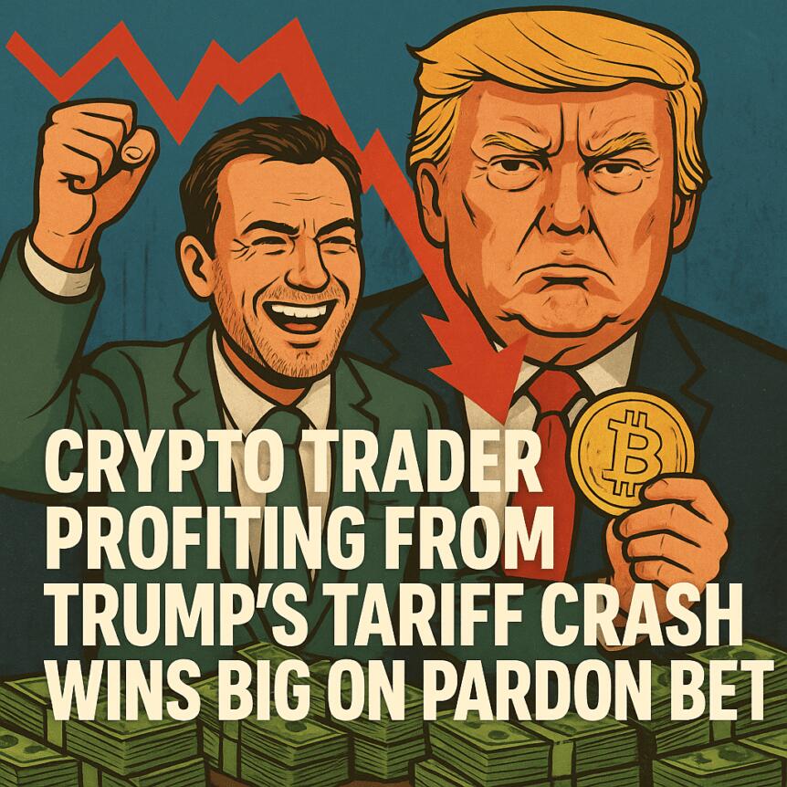 Crypto Trader Profiting from Trump’s Tariff Crash Wins Big on Pardon Bet Crypto Trader Profiting From Trump's Tariff Crash Wins Big On Pardon Bet