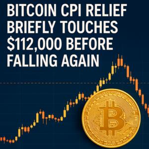 Bitcoin CPI Relief Briefly Touches $112,000 Before Falling Again Bitcoin Cpi Relief Briefly Touches $112,000 Before Falling Again