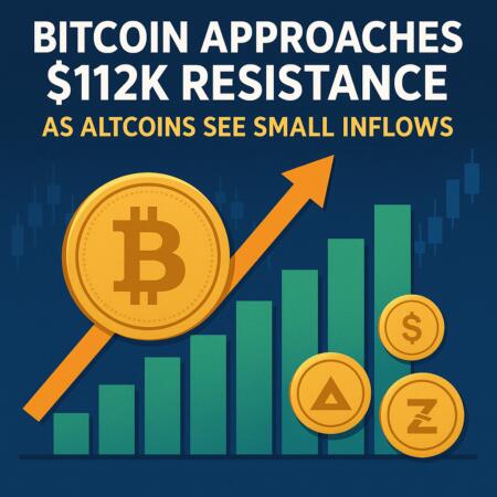 Bitcoin Approaches $112K Resistance as Altcoins See Small Inflows Bitcoin Approaches $112k Resistance As Altcoins See Small Inflows