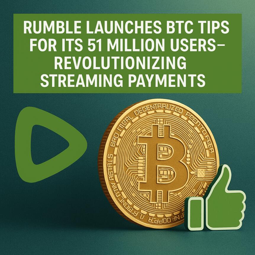 Rumble Launches BTC Tips for Its 51 Million Users—Revolutionizing Streaming Payments Rumble Launches Btc Tips For Its 51 Million Users—revolutionizing Streaming Payments