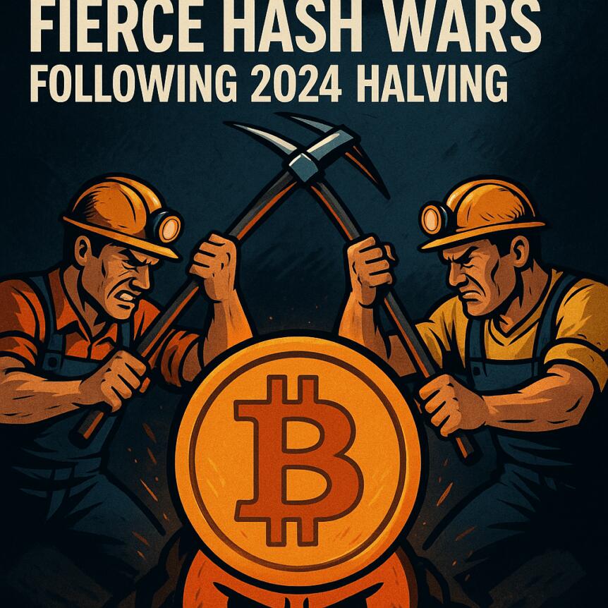 比特幣礦工在2024年減半後進入激烈的算力戰爭