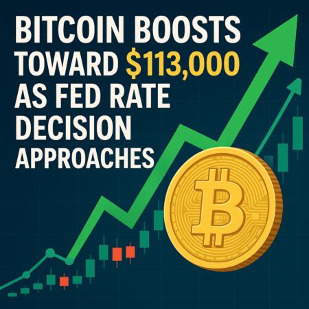Bitcoin Boosts Toward $113,000 as Fed Rate Decision Approaches Bitcoin Boosts Toward $113,000 As Fed Rate Decision Approaches