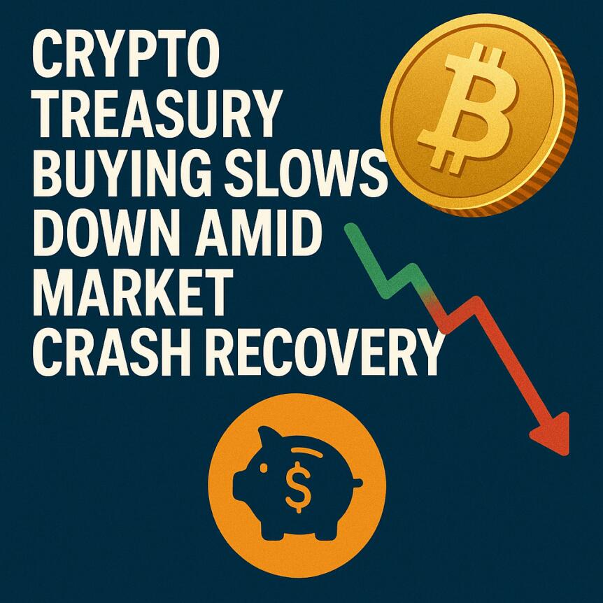 Crypto Treasury Buying Slows Down Amid Market Crash Recovery