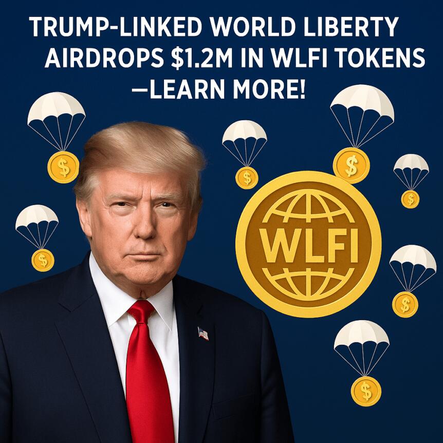 Trump-Linked World Liberty Airdrops $1.2m In Wlfi Tokens—learn More!