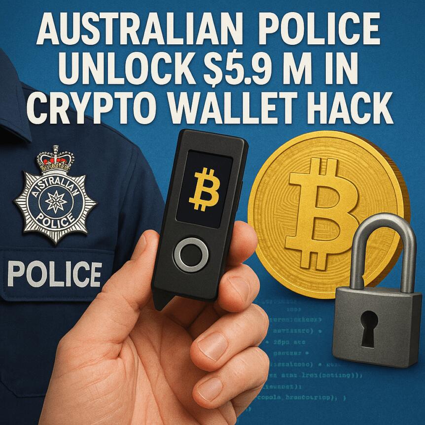 Australian Police Unlock $5.9m In Crypto Wallet Hack