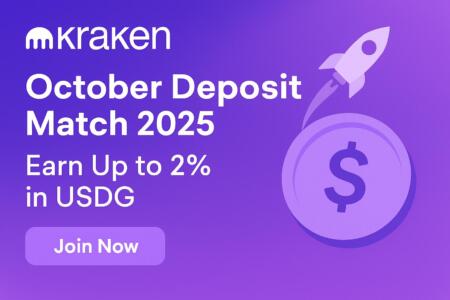 Kraken October Deposit Match 2025: Earn Up To 2% In Usdg – Full Guide & Terms