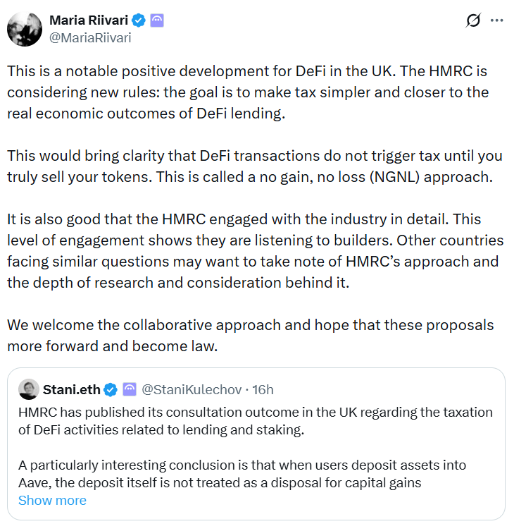 UK DeFi tax proposal