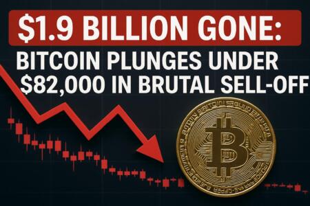 $1.9 Billion Gone: Bitcoin Plunges Under $82,000 in Brutal Sell-Off $1.9 Billion Gone: Bitcoin Plunges Under $82,000 In Brutal Sell-Off