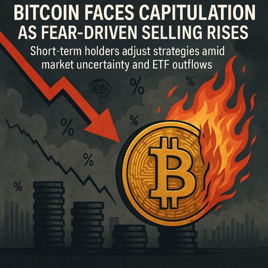 Bitcoin Capitulation Deepens As Losses Mount Amid Market Fear