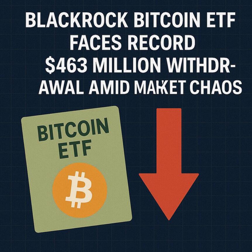 BlackRock Bitcoin ETF Faces Record $463 Million Withdrawal Amid Market Chaos Blackrock Bitcoin Etf Faces Record $463 Million Withdrawal Amid Market Chaos