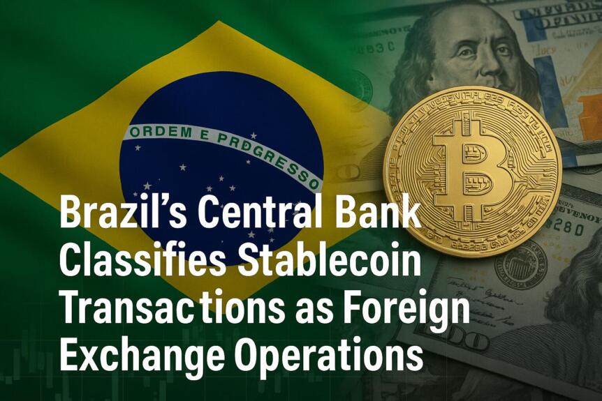 Brazil’s Central Bank Classifies Stablecoin Transactions As Foreign Exchange Operations