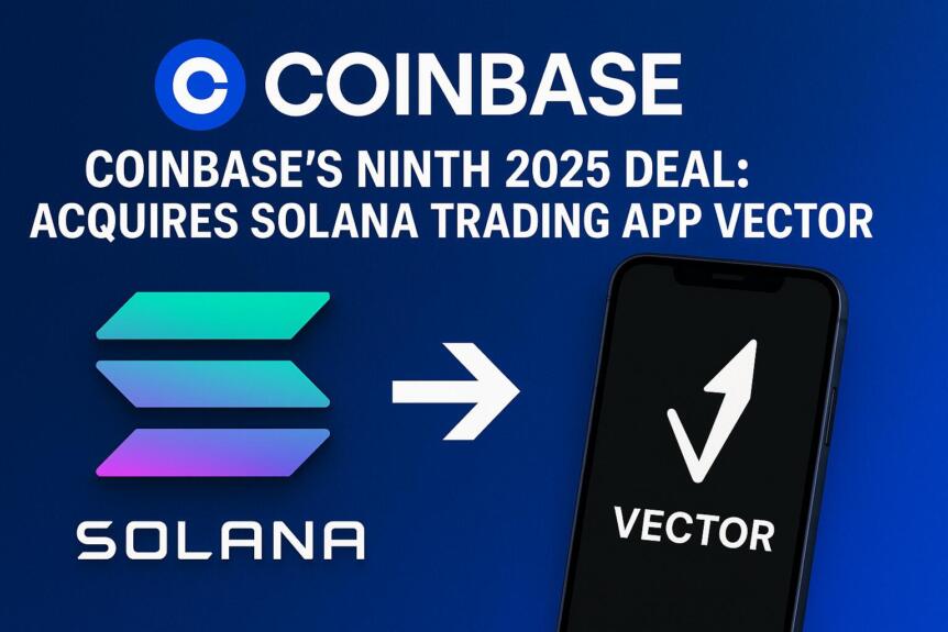 Coinbase’s Ninth 2025 Deal: Acquires Solana Trading App Vector