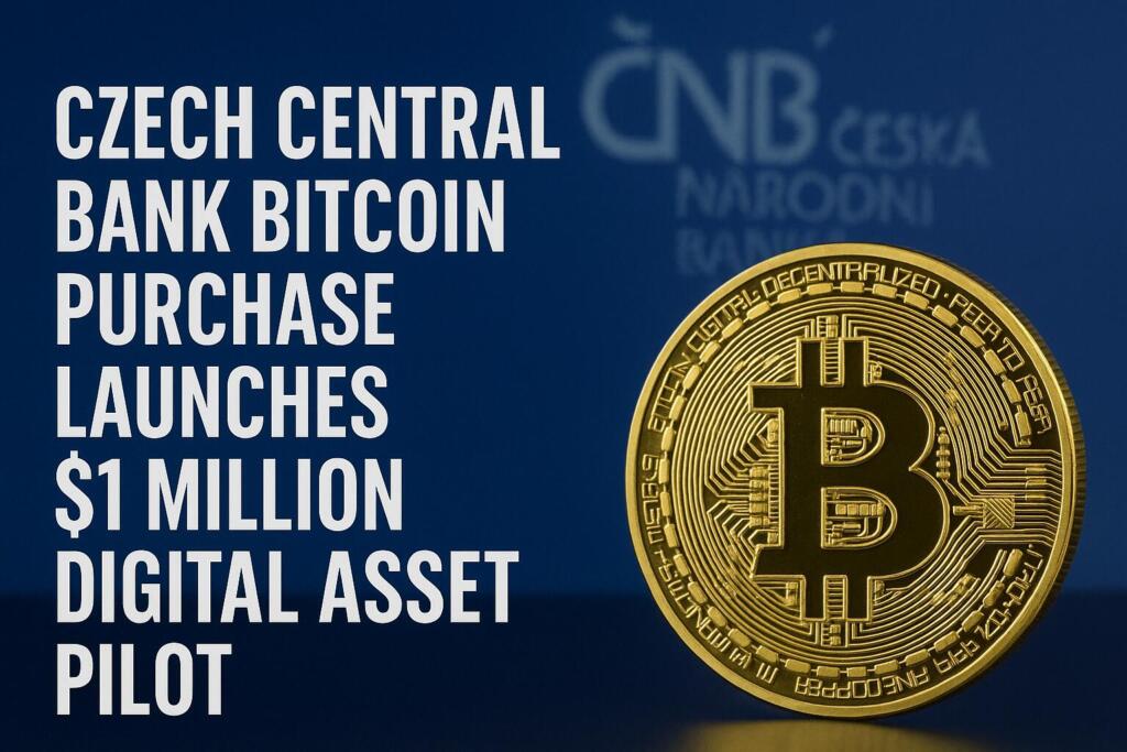 Czech Central Bank Bitcoin Purchase Launches $1 Million Digital Asset Pilot