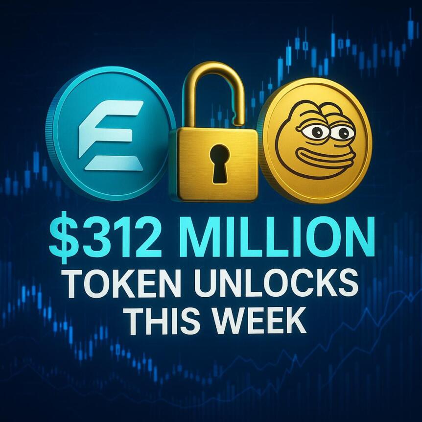 Ethena (ENA) and MEME Lead $312 Million Token Unlocks This Week
