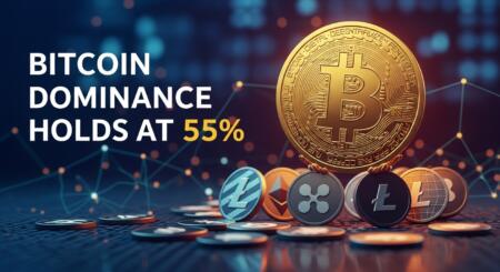 Bitcoin Dominance Holds Firm At 55% Amid Market Reset