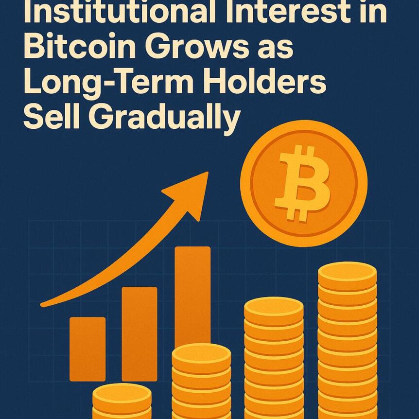 Institutional Interest in Bitcoin Grows as Long-Term Holders Sell Gradually