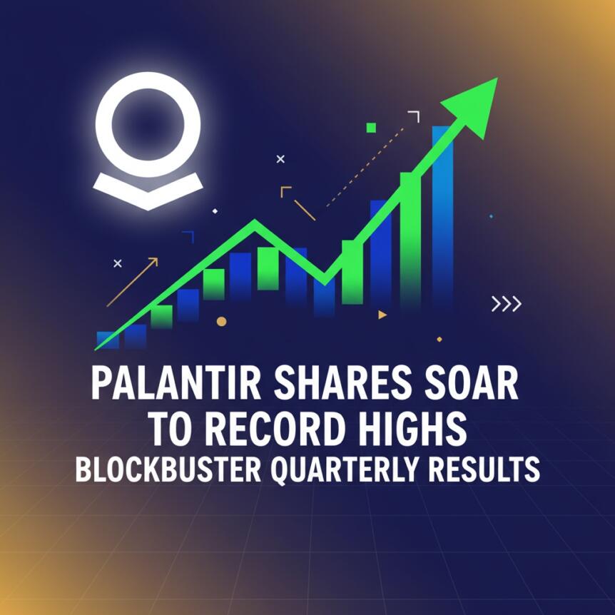 Palantir shares soar to record highs following blockbuster quarterly results Palantir Shares Soar To Record Highs Following Blockbuster Quarterly Results