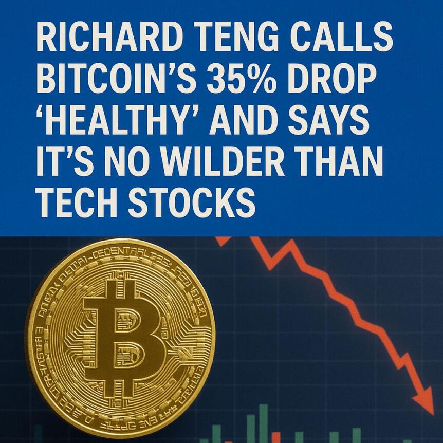 Richard Teng Calls Bitcoin’s 35% Drop “healthy” And Says It’s No Wilder Than Tech Stocks