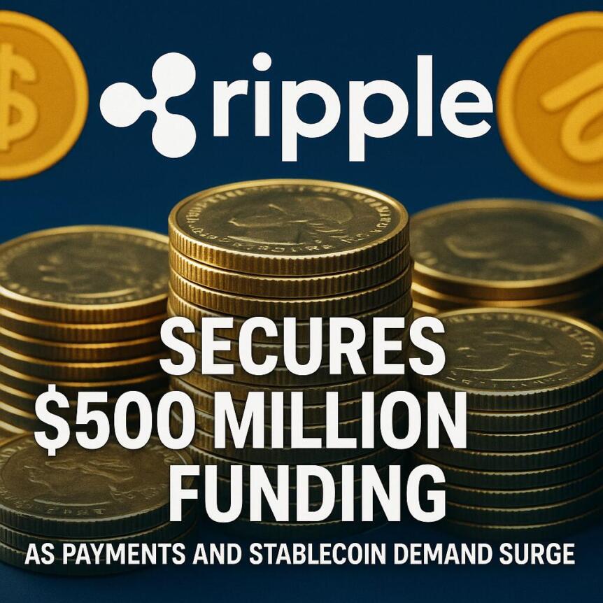 Ripple Secures $500 Million Funding As Payments And Stablecoin Demand Surge