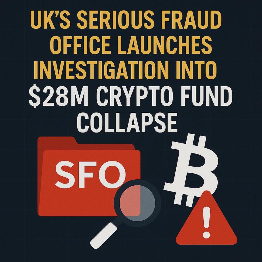 Uk’s Serious Fraud Office Launches Investigation Into $28m Crypto Fund Collapse