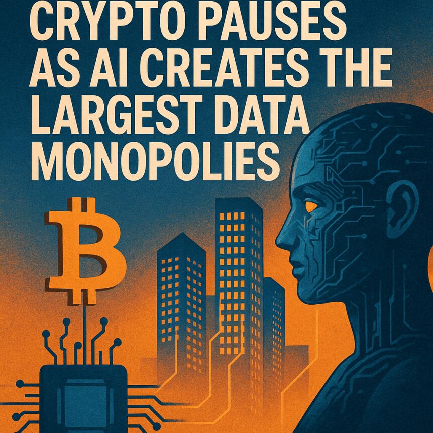Crypto Pauses As Ai Creates The Largest Data Monopolies