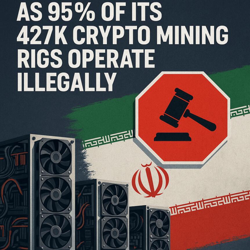 Iran To Crack Down Hard As 95% Of Its 427k Crypto Mining Rigs Operate Illegally