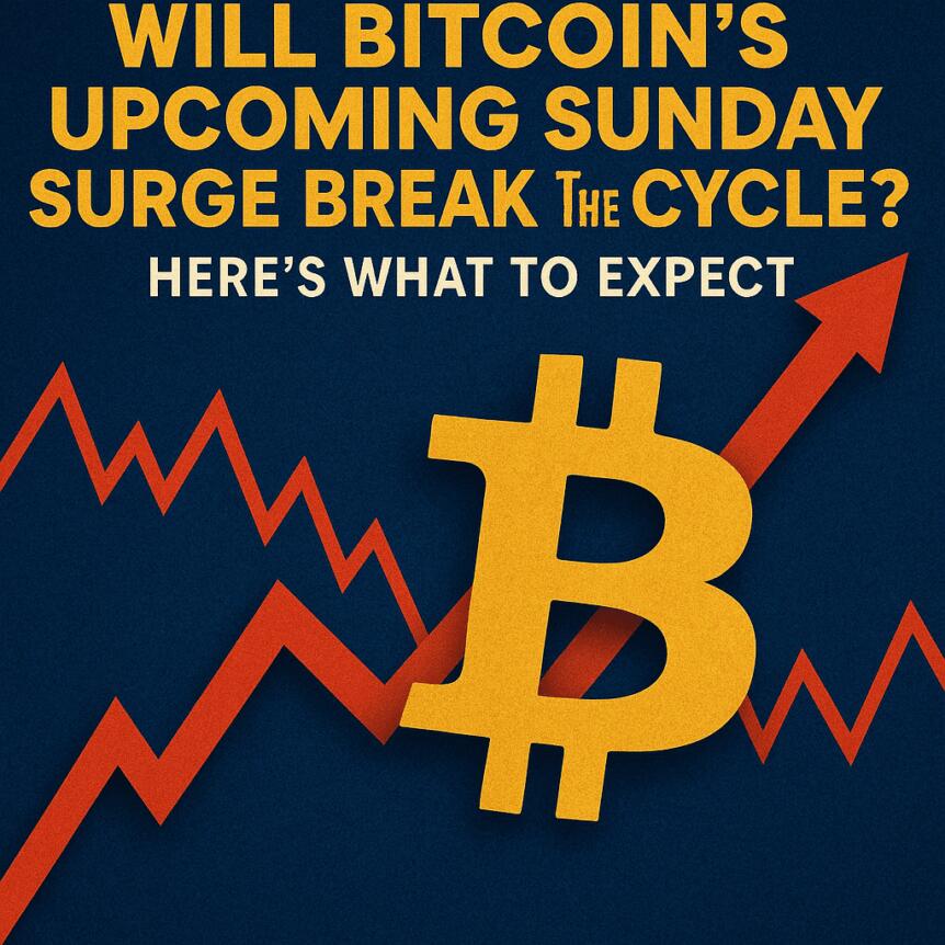 Will Bitcoin’s Upcoming Sunday Surge Break the Cycle? Here’s What to Expect Will Bitcoin's Upcoming Sunday Surge Break The Cycle? Here's What To Expect