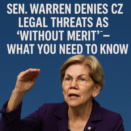 Sen. Warren Denies CZ Legal Threats as ‘Without Merit’ – What You Need to Know Sen. Warren Denies Cz Legal Threats As ‘without Merit’ – What You Need To Know