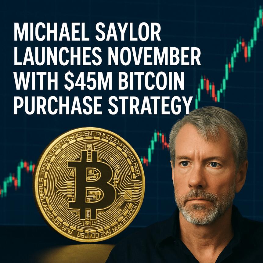 Michael Saylor Launches November with $45M Bitcoin Purchase Strategy