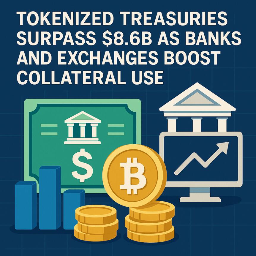 Tokenized Treasuries Surpass $8.6B as Banks and Exchanges Boost Collateral Use