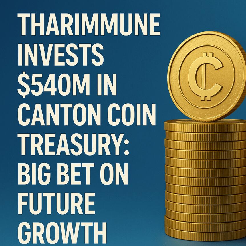 Tharimmune Invests $540M in Canton Coin Treasury: Big Bet on Future Growth Tharimmune Invests $540m In Canton Coin Treasury: Big Bet On Future Growth