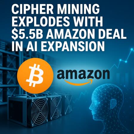 Cipher Mining Explodes with $5.5B Amazon Deal in AI Expansion Cipher Mining Explodes With $5.5b Amazon Deal In Ai Expansion
