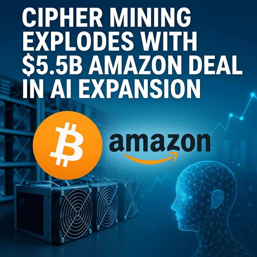 Cipher Mining Explodes with $5.5B Amazon Deal in AI Expansion