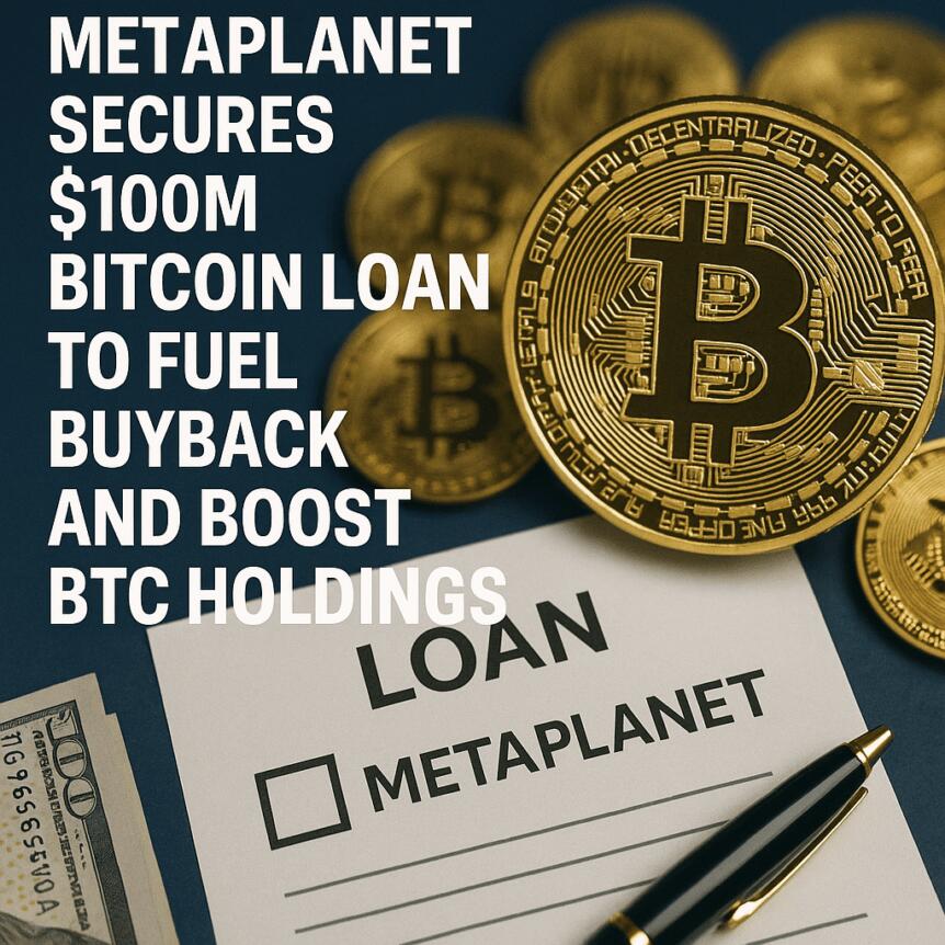 Metaplanet Secures $100M Bitcoin Loan to Fuel Buyback and Boost BTC Holdings Metaplanet Secures $100m Bitcoin Loan To Fuel Buyback And Boost Btc Holdings