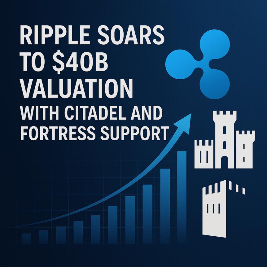 Ripple Soars to $40B Valuation with Citadel and Fortress Support Ripple Soars To $40b Valuation With Citadel And Fortress Support