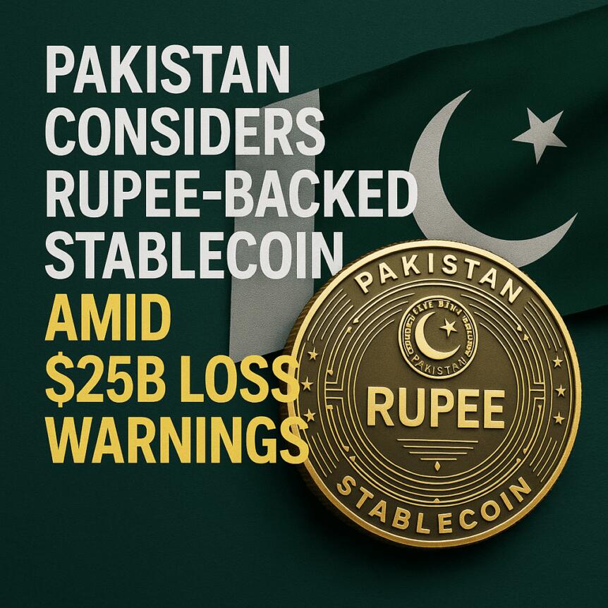 Pakistan Considers Rupee-Backed Stablecoin Amid $25B Loss Warnings