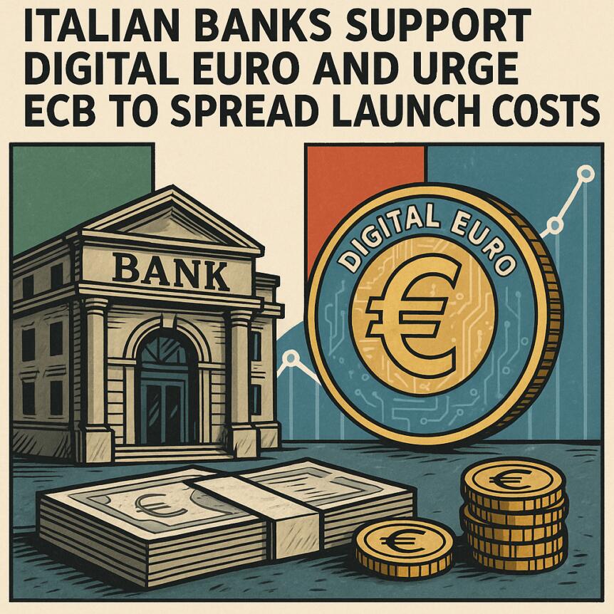 Italian Banks Support Digital Euro and Urge ECB to Spread Launch Costs