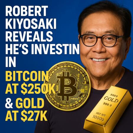 Robert Kiyosaki Reveals He’s Investing in Bitcoin at $250K & Gold at $27K Robert Kiyosaki Reveals He’s Investing In Bitcoin At $250k & Gold At $27k