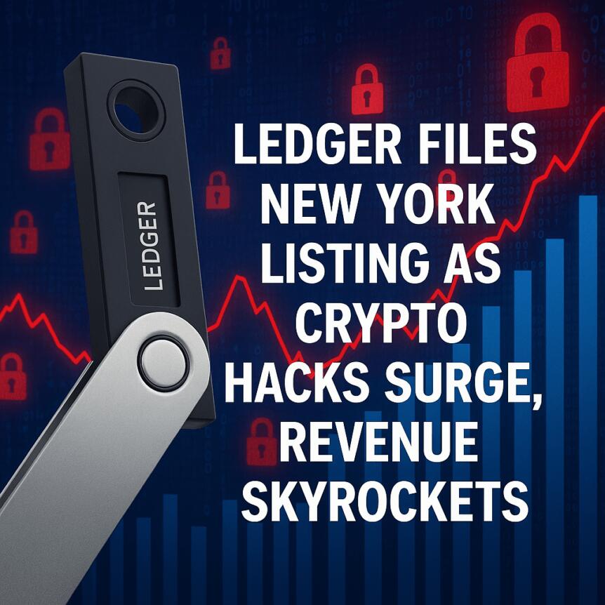 Ledger 在加密貨幣駭客攻擊激增、營收飆升之際申請紐約上市