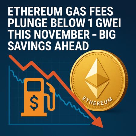Ethereum Gas Fees Plunge Below 1 Gwei This November – Big Savings Ahead