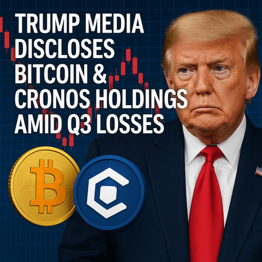 Trump Media Discloses Bitcoin & Cronos Holdings Amid Q3 Losses