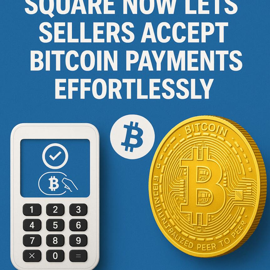 Square ahora permite a los vendedores aceptar pagos en Bitcoin sin esfuerzo