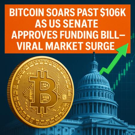 Bitcoin Soars Past $106k As Us Senate Approves Funding Bill—viral Market Surge