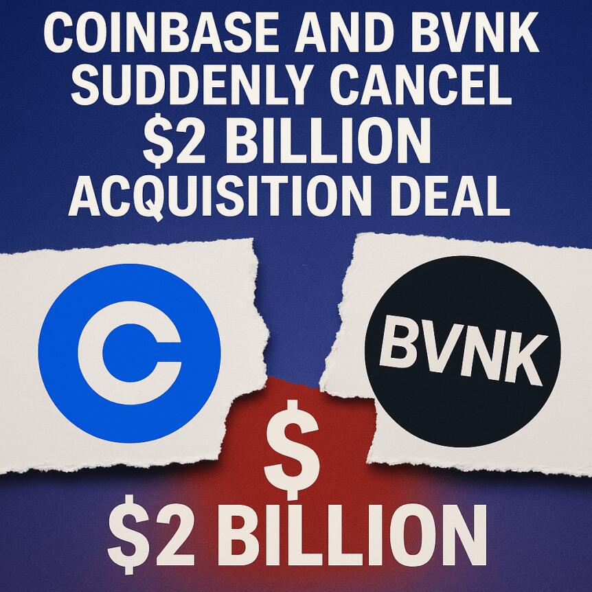 Coinbase And Bvnk Suddenly Cancel $2 Billion Acquisition Deal