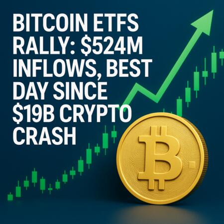 Bitcoin ETFs Rally: $524M Inflows, Best Day Since $19B Crypto Crash Bitcoin Etfs Rally: $524m Inflows, Best Day Since $19b Crypto Crash