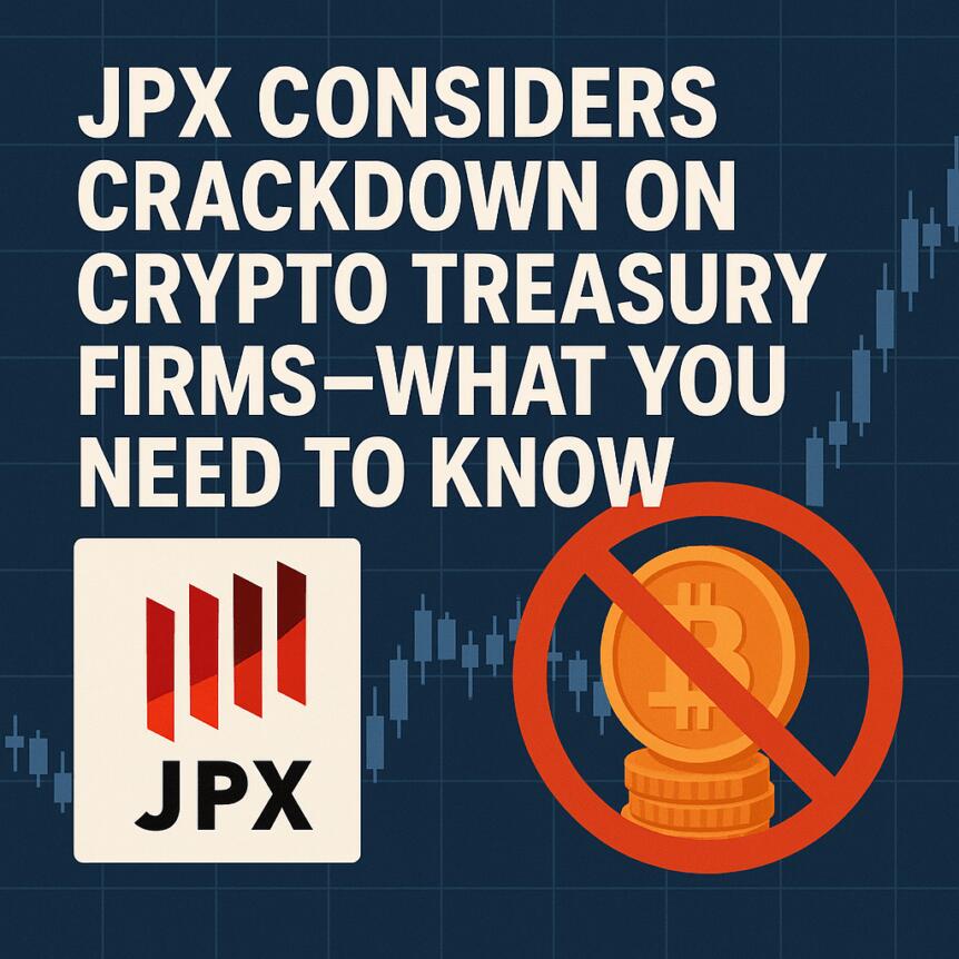 Jpx Considers Crackdown On Crypto Treasury Firms—what You Need To Know
